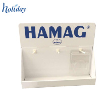 Cardboard Peg Hook Counter Display For Accessories